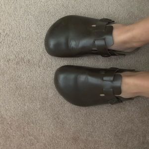 Birkenstock Dark Brown Oiled Mules